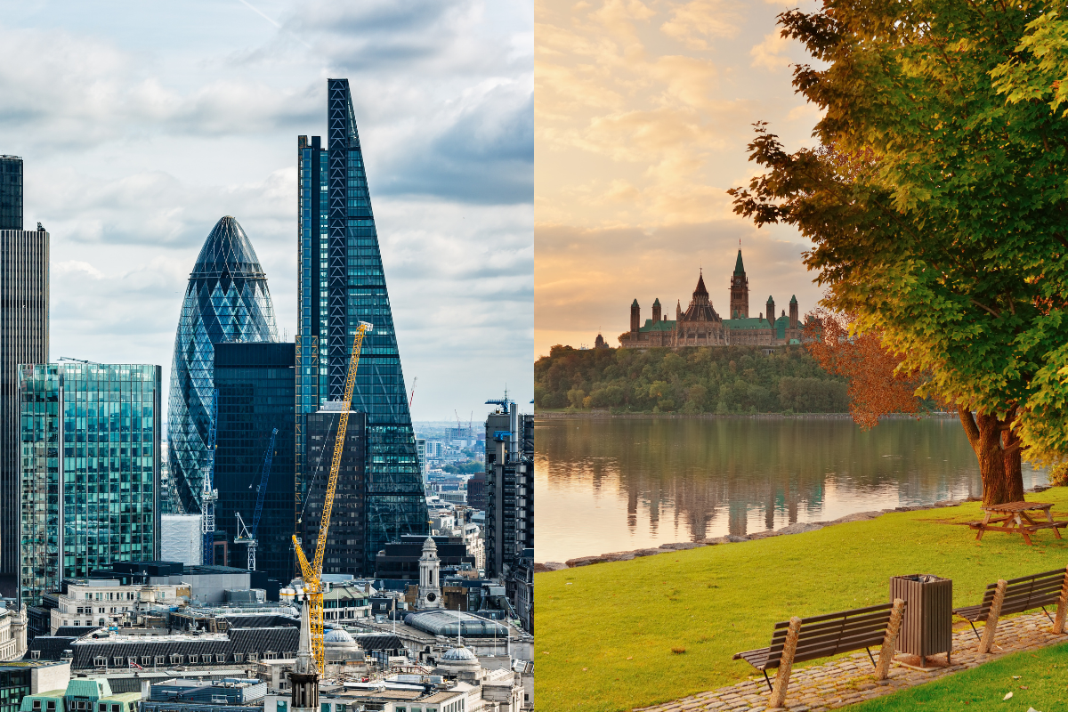 The Best Working Holiday Destination: London versus Ottawa
